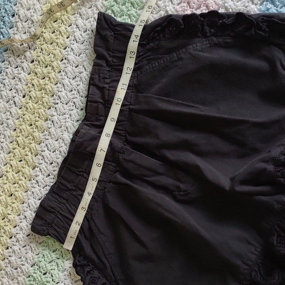 Sea New York Size 8 Kiara Light Black High Rise 100% Cotton Eyelet Shorts - Picture 8 of 16